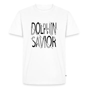 abuse animal rescue fun caribbean dolphin lover - Men's Premium Organic T-Shirt - white - Front - Nico (187cm)