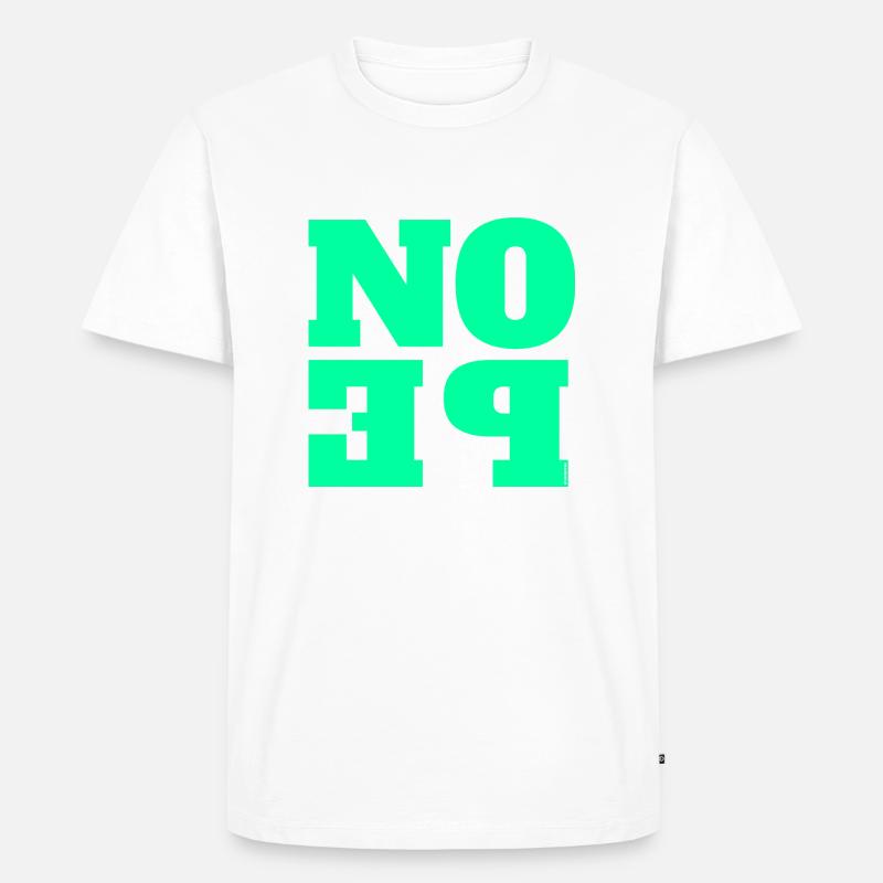 NOPE - sei kein ja-Sager! - Männer Premium Bio T-Shirt - Weiß