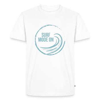 Mode de surf activé - T-shirt Premium bio Homme - blanc - Devant - Nico (187cm)