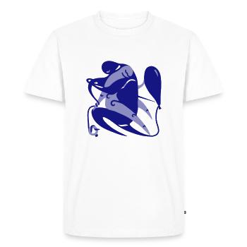 Traîtrise. Tromperie dans les relations humaines - T-shirt Premium bio Homme - blanc - Devant - Nico (187cm)