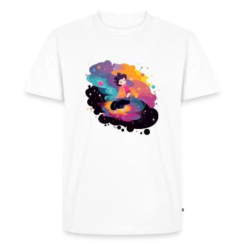 Anais dans l'espace - T-shirt Premium bio Homme - blanc - Devant - Nico (187cm)