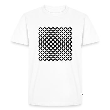Modèle - T-shirt Premium bio Homme - blanc - Devant - Nico (187cm)