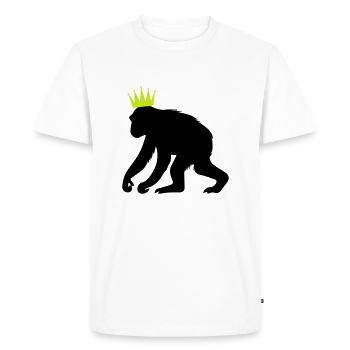 Monkey King - Men's Premium Organic T-Shirt - white - Front - Nico (187cm)
