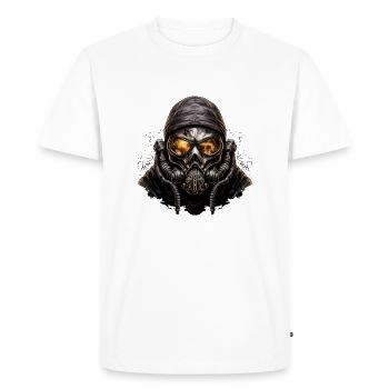 Scénario apocalyptique du masque à gaz - T-shirt Premium bio Homme - blanc - Devant - Nico (187cm)