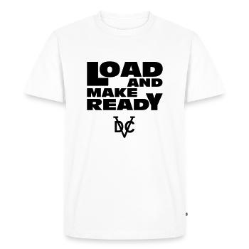 Loadandmakeready RO2 - Men's Premium Organic T-Shirt - white - Front - Nico (187cm)