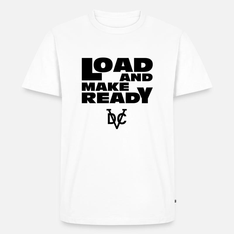 Loadandmakeready RO2 - Men's Premium Organic T-Shirt - white