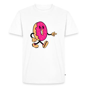 Bande dessinée Donut - T-shirt Premium bio Homme - blanc - Devant - Nico (187cm)