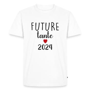 Future Aunt - 2024 - Men's Premium Organic T-Shirt - white - Front - Nico (187cm)