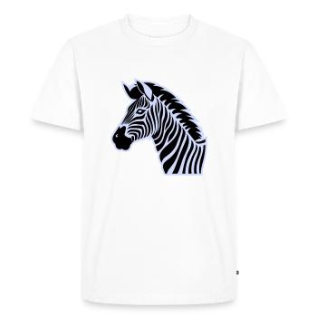 zèbre - T-shirt Premium bio Homme - blanc - Devant - Nico (187cm)