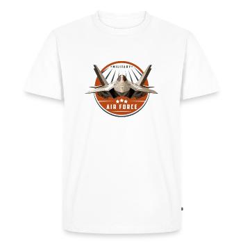 AIR FORCE - T-shirt Premium bio Homme - blanc - Devant - Nico (187cm)