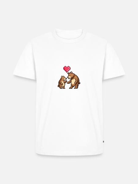 Die Bären-Saga - LIEBEN - Männer Premium Bio T-Shirt - Weiß