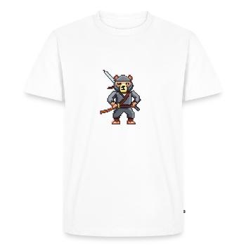 L’Épopée de l’Ours - Ninja - T-shirt Premium bio Homme - blanc - Devant - Nico (187cm)