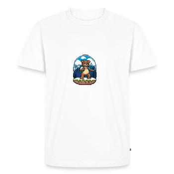 La saga de l’ours - HIKE - T-shirt Premium bio Homme - blanc - Devant - Nico (187cm)