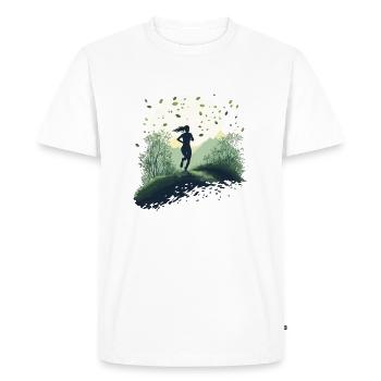 Perfect gift for endurance athletes - Men's Premium Organic T-Shirt - white - Front - Nico (187cm)