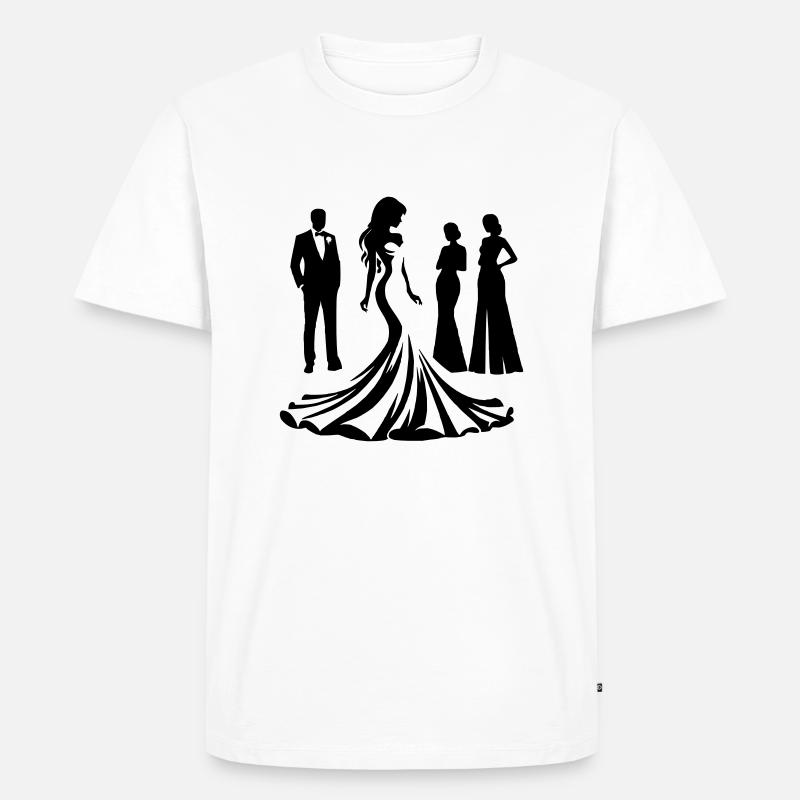 Sposa - Maglietta ecologica premium da uomo - bianco