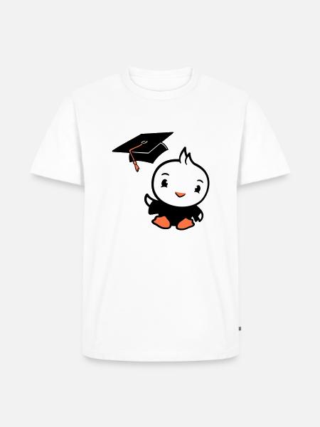 Bird Graduation College Graduation Hat School - Men's Premium Organic T-Shirt - white