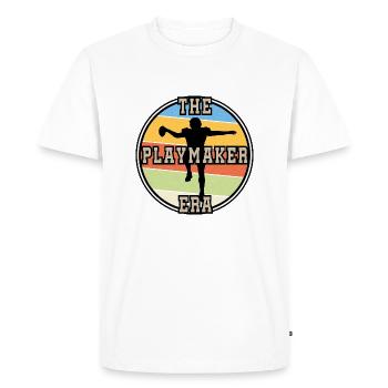 Football rétro - T-shirt Premium bio Homme - blanc - Devant - Nico (187cm)