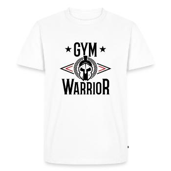 Gymnase Warrior Training Spartan - T-shirt Premium bio Homme - blanc - Devant - Nico (187cm)