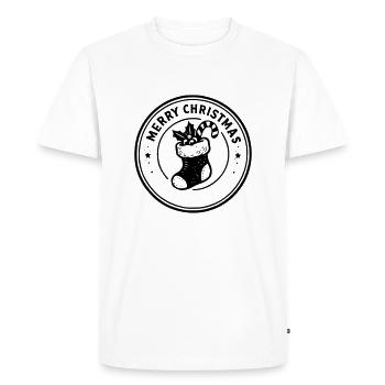 Merry Christmas - Men's Premium Organic T-Shirt - white - Front - Nico (187cm)