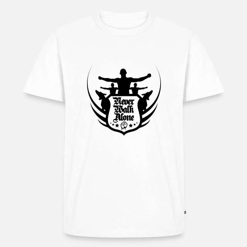 neverwalkalone2 - T-shirt Premium bio Homme - blanc