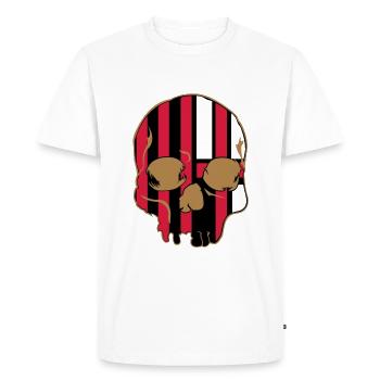 Milan fan Ultras Tottenkopf - Men's Premium Organic T-Shirt - white - Front - Nico (187cm)