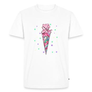 School cone - Men's Premium Organic T-Shirt - white - Front - Nico (187cm)