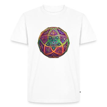 Vénus Fleur / Fleur d'Amour - FINEART - Oriental - T-shirt Premium bio Homme - blanc - Devant - Nico (187cm)