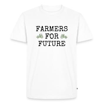 Farmer Farmer Farmers Protest Farmers for Future - Men's Premium Organic T-Shirt - white - Front - Nico (187cm)