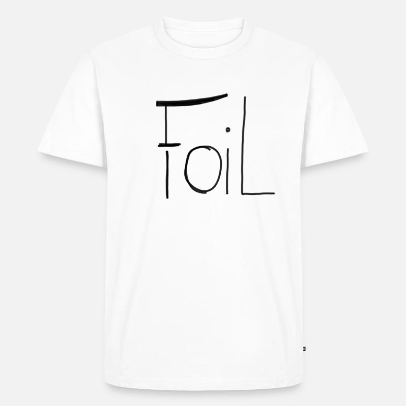Foil Kiteboard - Männer Premium Bio T-Shirt - Weiß