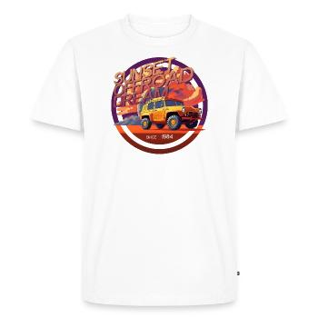 Auto Cruiser Sunset Offroad Dream 5000 - NUMÉRIQUE - T-shirt Premium bio Homme - blanc - Devant - Nico (187cm)