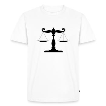 Waage - T-shirt Premium bio Homme - blanc - Devant - Nico (187cm)