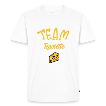 Team Raclette - T-shirt Premium bio Homme - blanc - Devant - Nico (187cm)