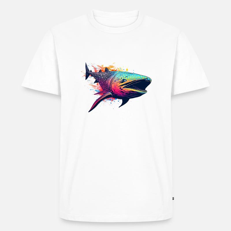 Walhai - Männer Premium Bio T-Shirt - Weiß