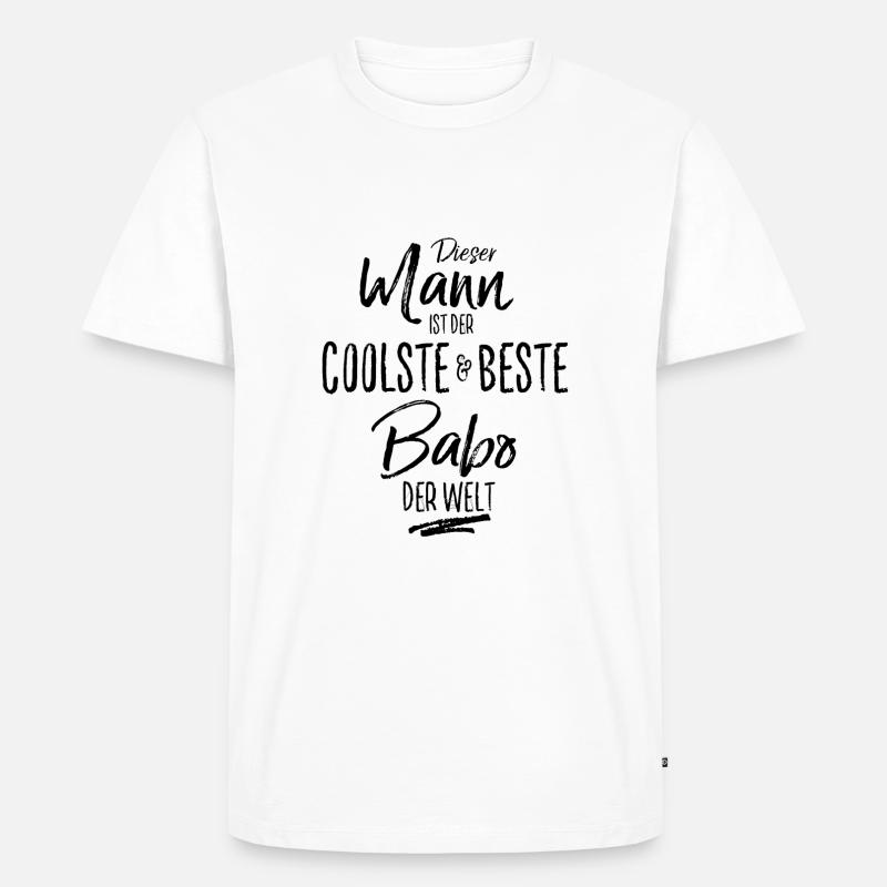 Babo der Beste (s) - Männer Premium Bio T-Shirt - Weiß