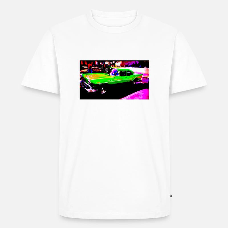 Oldtimer - Männer Premium Bio T-Shirt - Weiß
