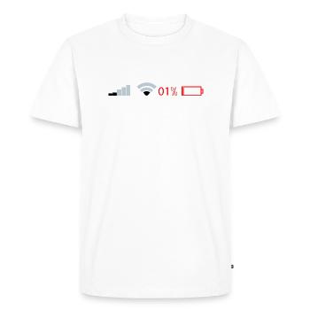 Wi-Fi - Men's Premium Organic T-Shirt - white - Front - Nico (187cm)