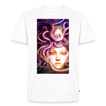 Parasite Cathulhu - T-shirt Premium bio Homme - blanc - Devant - Nico (187cm)