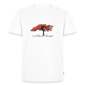 Flamboyant - T-shirt Premium bio Homme - blanc - Devant - Nico (187cm)