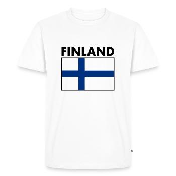 Finlande - T-shirt Premium bio Homme - blanc - Devant - Nico (187cm)