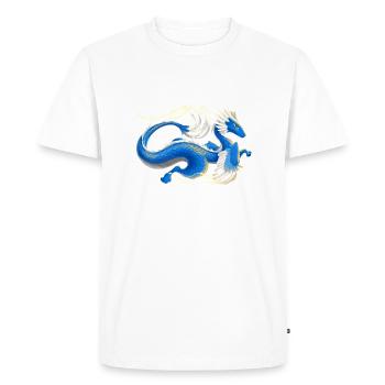 Magical Cool Air Dragon - Dragons of the Elements - Men's Premium Organic T-Shirt - white - Front - Nico (187cm)