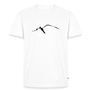 Chamonix mont blanc aiguille du midi leewarddesign - T-shirt Premium bio Homme - blanc - Devant - Nico (187cm)