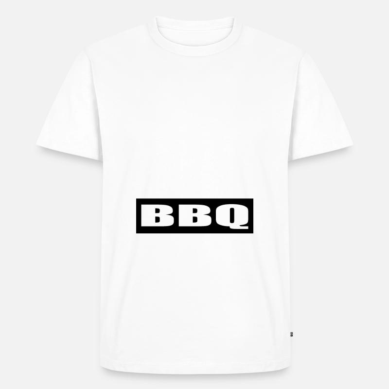 BBQ - Männer Premium Bio T-Shirt - Weiß