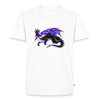 Magical night dragon - dragon of the elements - Men's Premium Organic T-Shirt - white - Front - Nico (187cm)