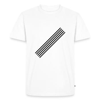 No Limit - Autobahn - Unbegrenzt - Men's Premium Organic T-Shirt - white - Front - Nico (187cm)
