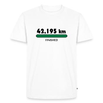Marathon Finisher - Men's Premium Organic T-Shirt - white - Front - Nico (187cm)