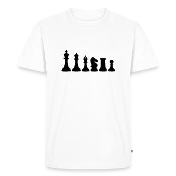 Échecs - T-shirt Premium bio Homme - blanc - Devant - Nico (187cm)