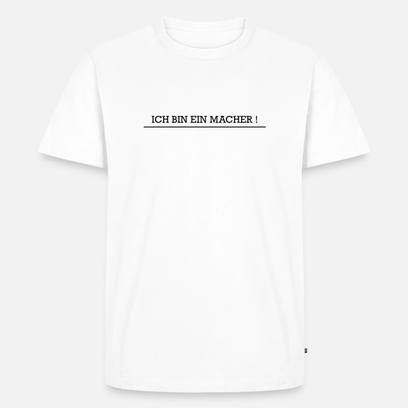 495F74FC EF30 436B A09E BA7FC87F810C - Männer Premium Bio T-Shirt - Weiß