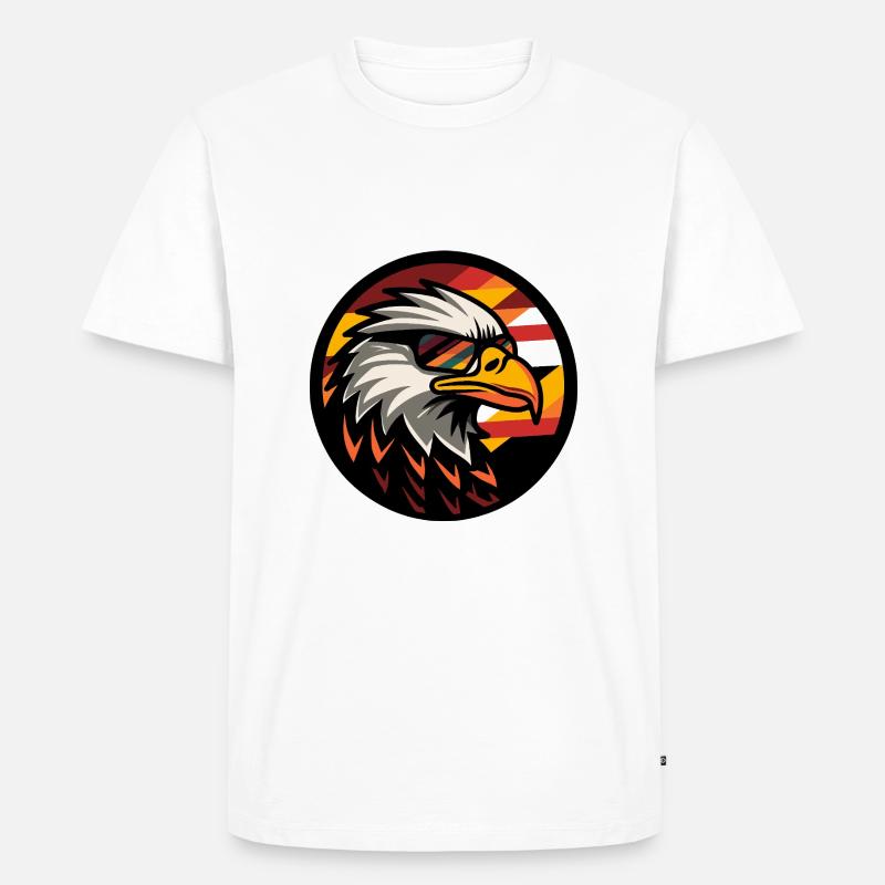 Eagle Comic Cool Summer - Men's Premium Organic T-Shirt - white
