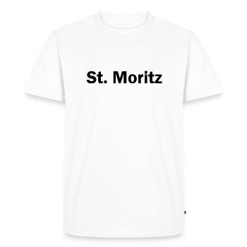 St. Moritz Business Administration Memes - Men's Premium Organic T-Shirt - white - Front - Nico (187cm)