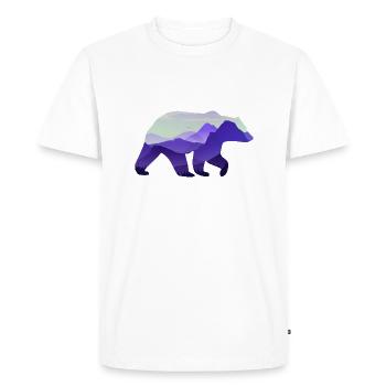 Ours - T-shirt Premium bio Homme - blanc - Devant - Nico (187cm)
